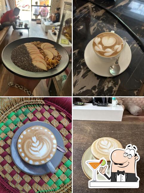 little talk cafe is distinguished by drink and food