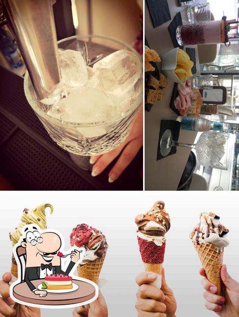 Crema e cioccolato-bar gelateria serve un'ampia gamma di dolci