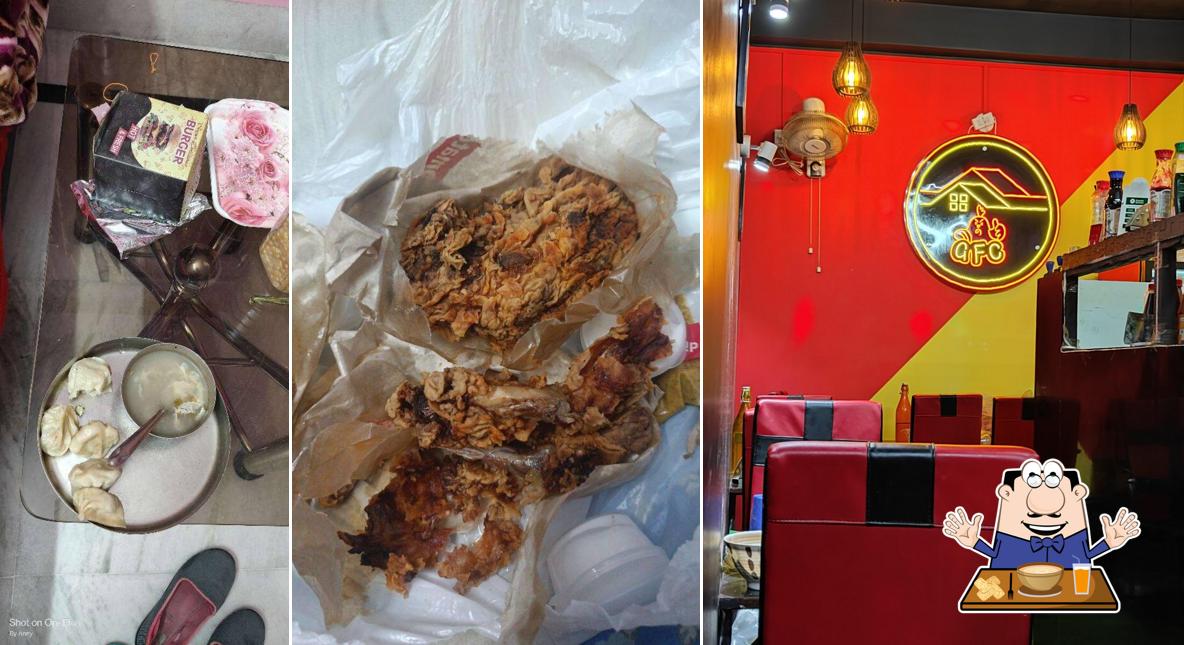 Food at Gharoya fried chicken