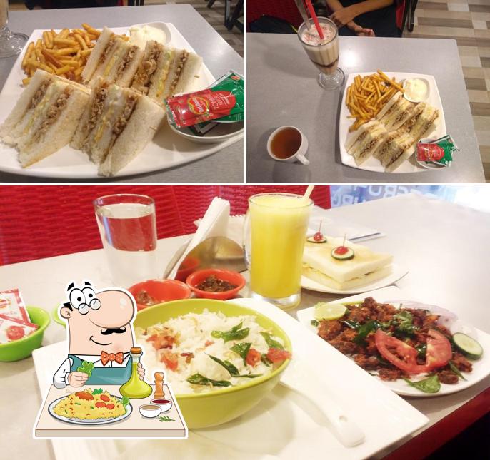 Food at In Out Burger & Cafeteria