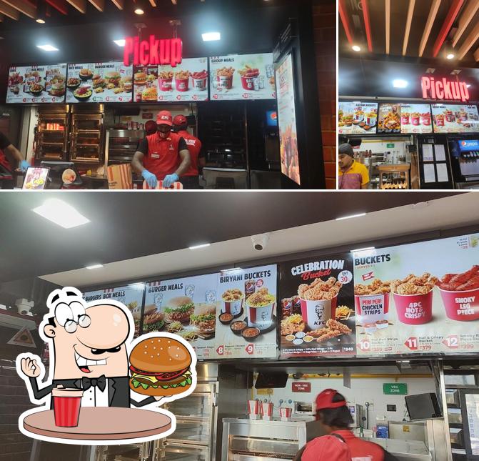 Get a burger at KFC
