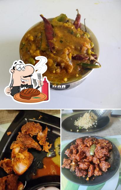 Kitchen king, A/c Family Restaurant serves meat meals