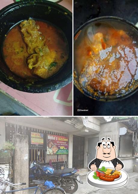 The image of food and exterior at Neha's Kitchen