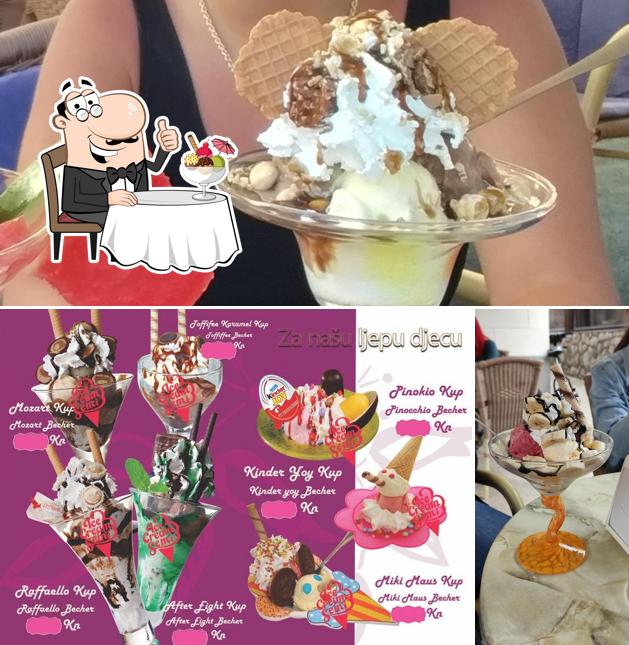 Gelateria Venezia serve un'ampia selezione di dolci