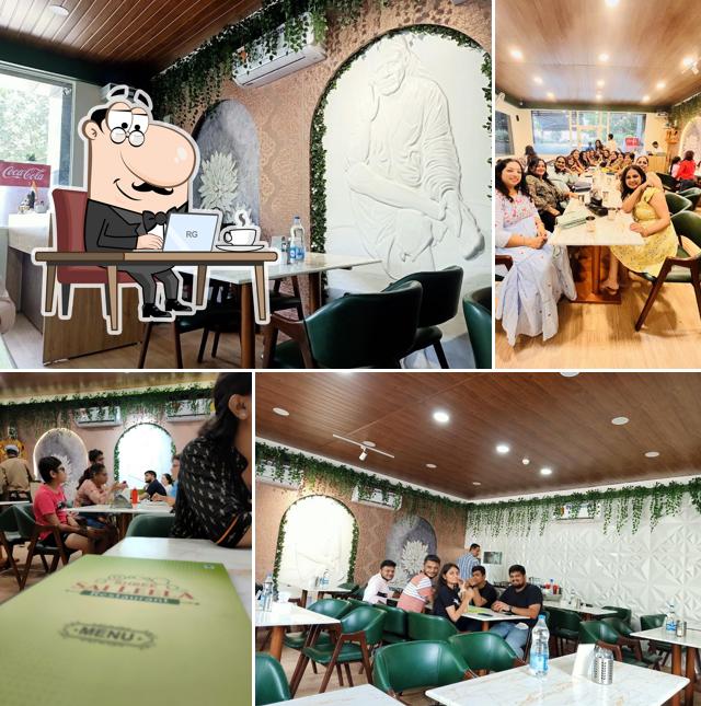 The interior of Shree Sai Leela Resturant
