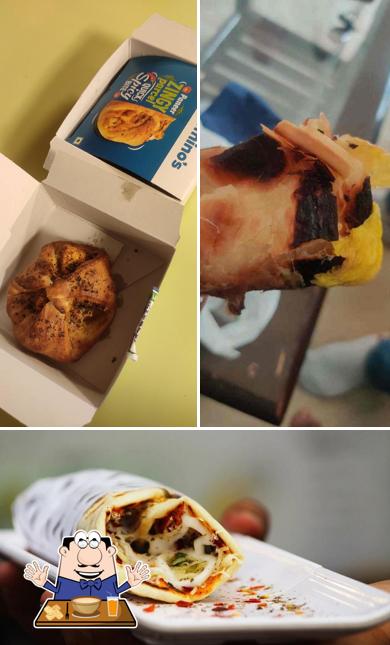 Food at The Roll 'A' Wrap