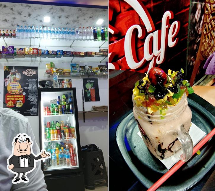 The interior of Rock Cafe