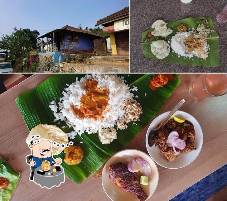 Take a look at the photo depicting food and exterior at Sruthi Mess