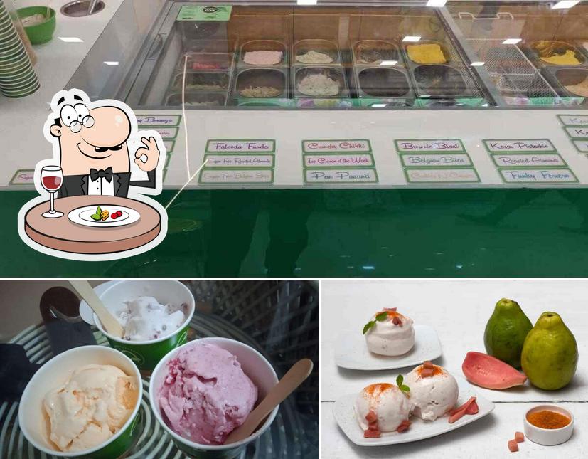 The picture of food and interior at Apsara Ice Creams