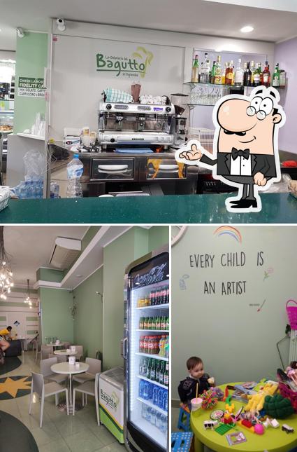 Tra le diverse cose da Gelateria Bagutto si possono trovare la interni e bevanda