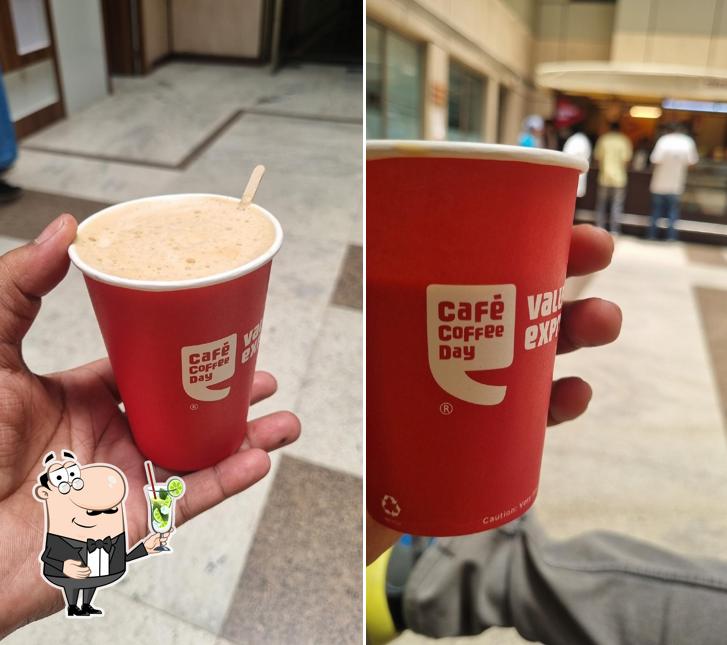 Cafe Coffee Day Xpress serves a variety of beverages