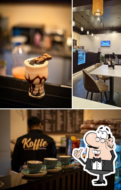 The interior of Koffie The Restro Cafe