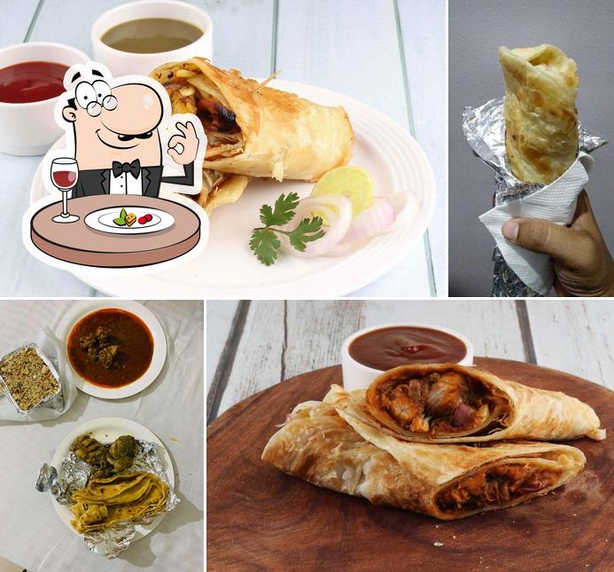 Food at Kalpana Restaurant & Kolkata Rolls