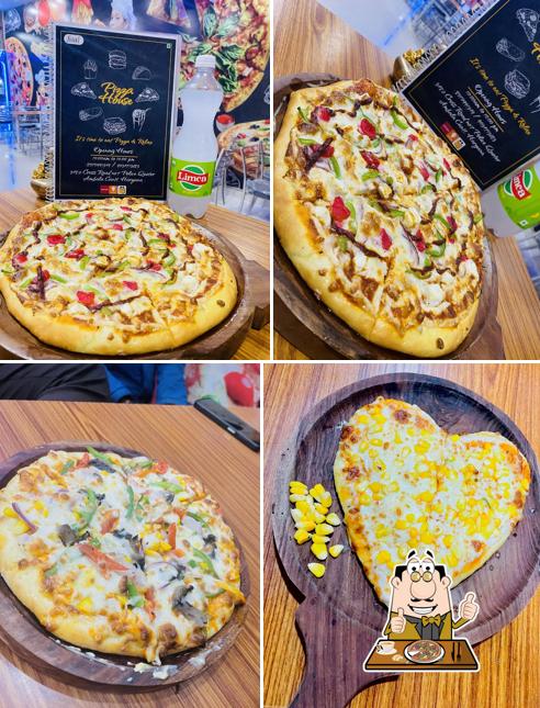 Try out pizza at Pizza House