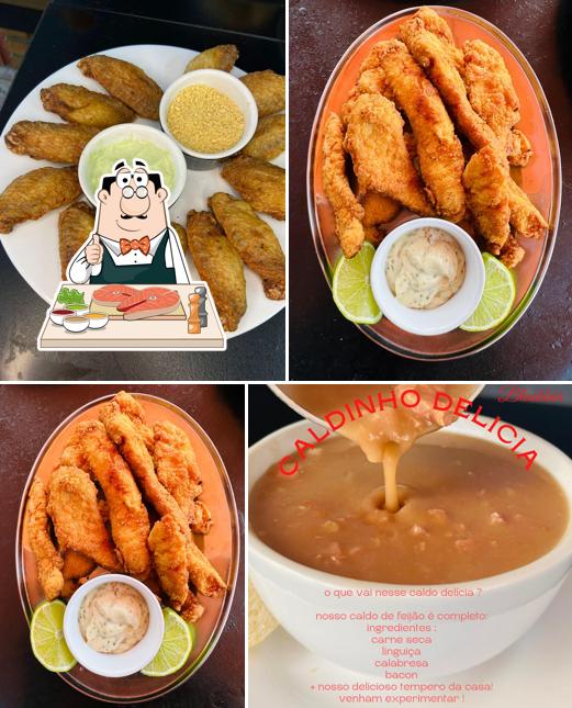 Peixe e fritas em Black Bar - Comida de Boteco