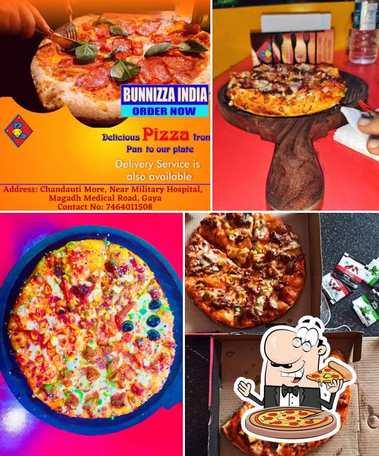 At Bunnizza Gaya, you can enjoy pizza