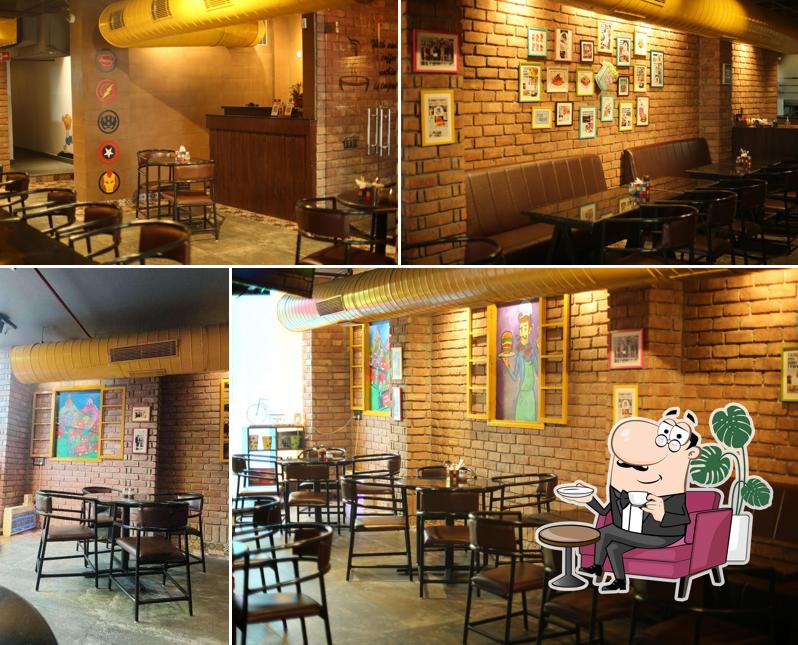 The interior of Kartoon Cafe Rajouri Garden