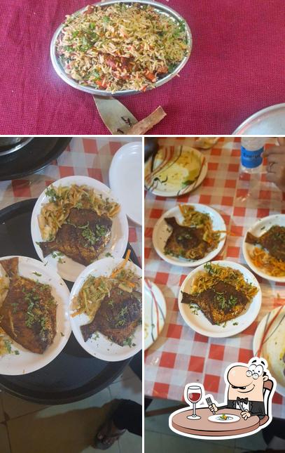 Food at Machli seafood restaurant