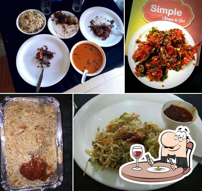 Food at Simple Chinese & Thai