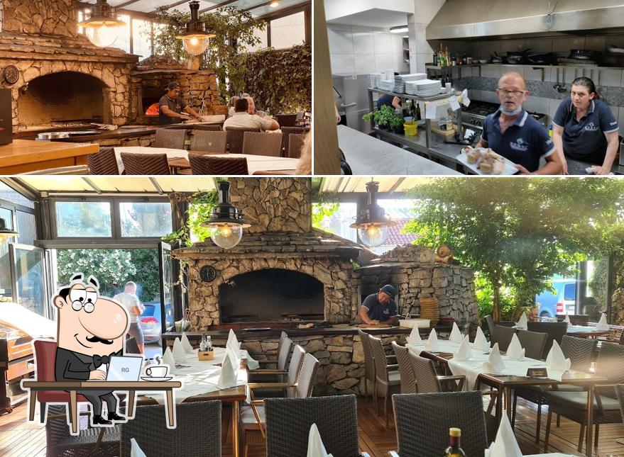 Gli interni di Restoran Rebac