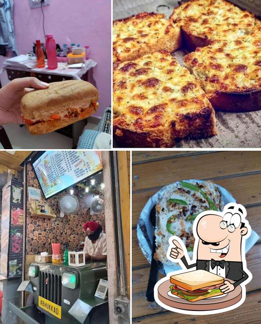 Grab a sandwich at Bhukkad's Cafe