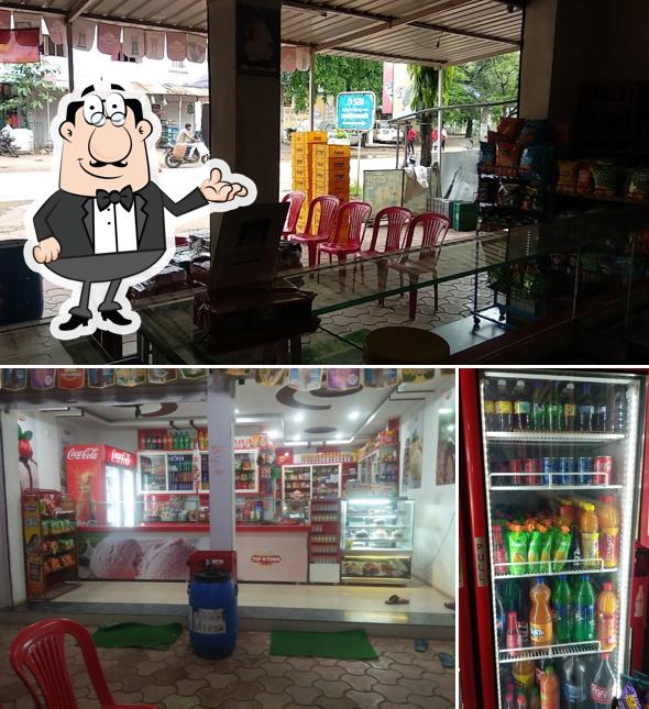 The interior of SHIVAM ice Cream Parlour. Top N Town