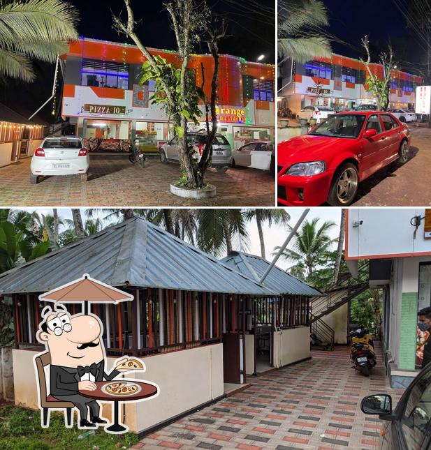 The exterior of Orange Live Restaurant, Kattanam