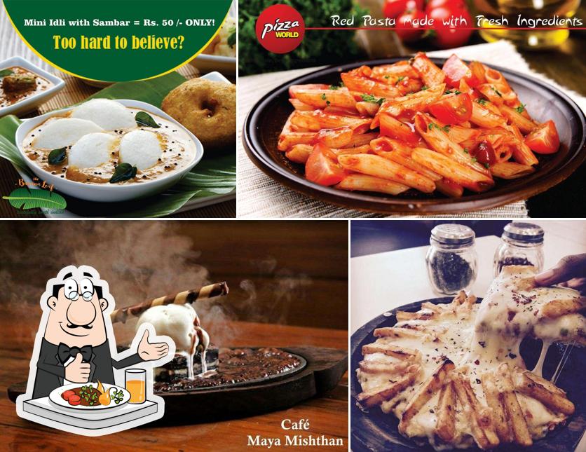 Food at Cafe Maya Mishthan