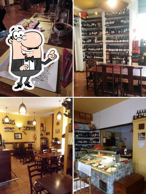 Gli interni di Enoteca Monti