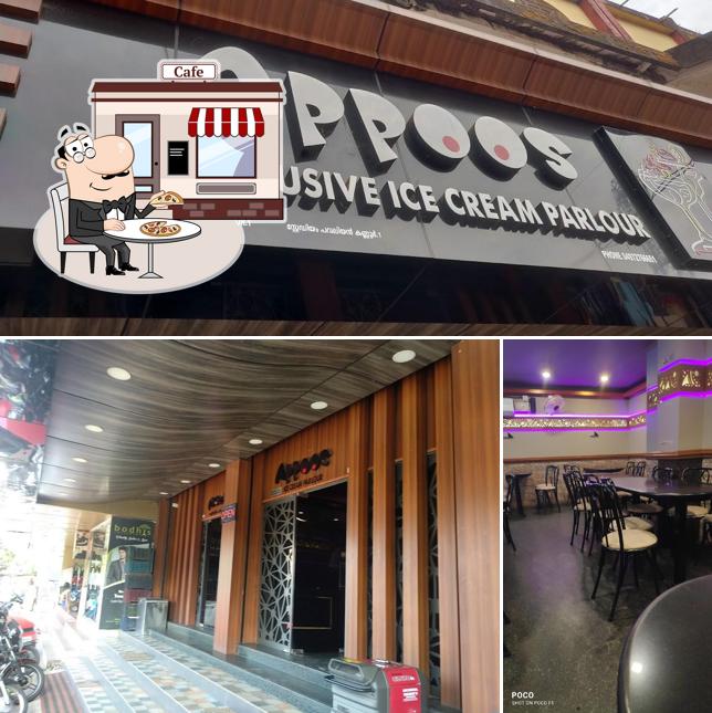 Enjoy the view at the outside area of Appoos