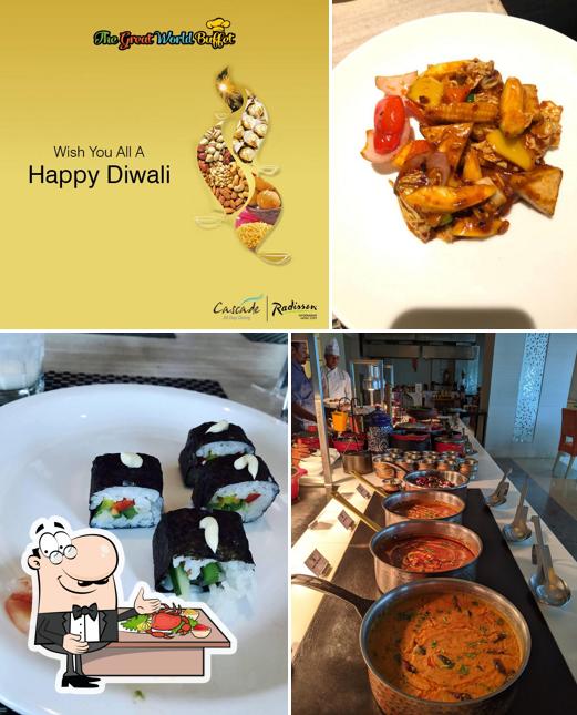 Try out seafood at Cascade, Radisson