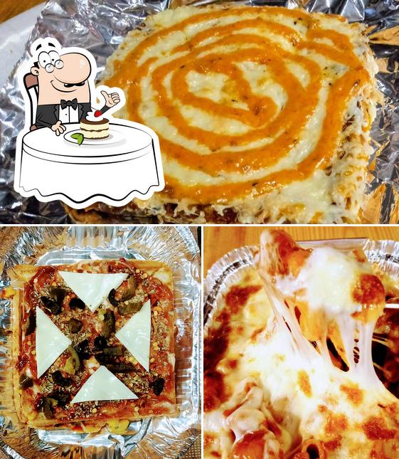 The pizza planet PORBANDAR provides a selection of desserts