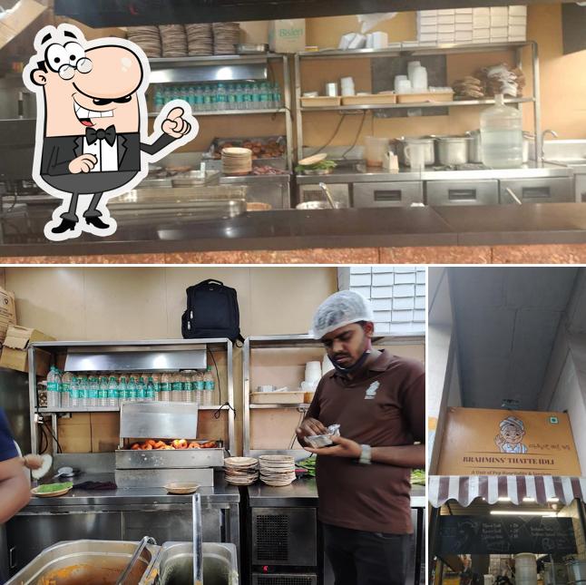 The interior of Brahmins' Thatte Idli