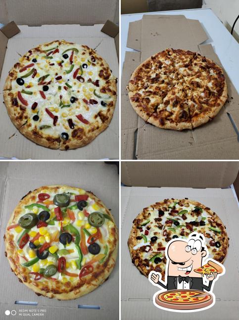 Pick different kinds of pizza