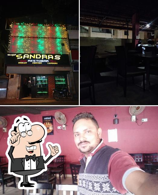 The interior of Sandras Bar And Restaurant