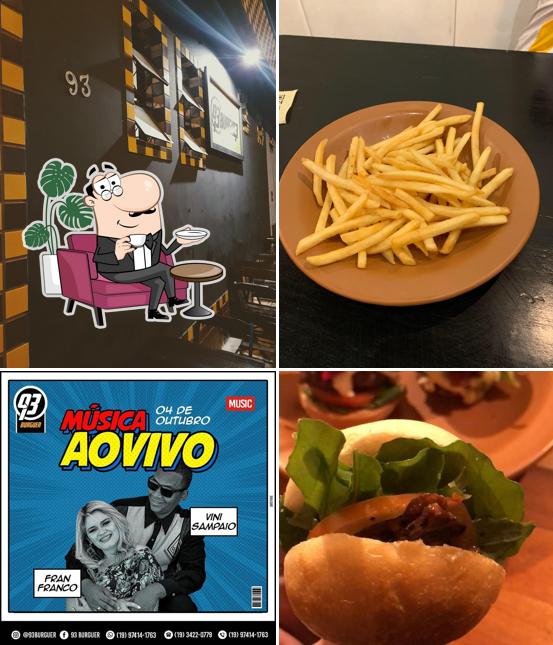 O interior do 93 Burguer