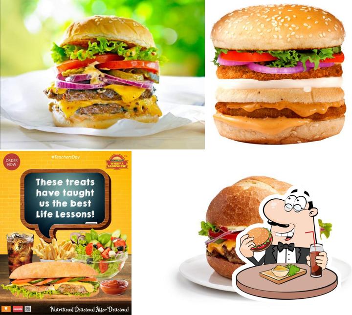 Get a burger at Desi Café Khaana-Paana