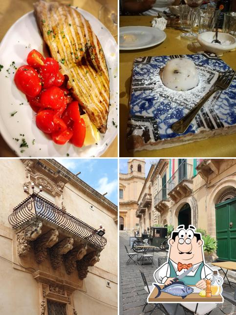 Salmone grigliato al Modica di San Giovanni - Cantina con uso di Cucina