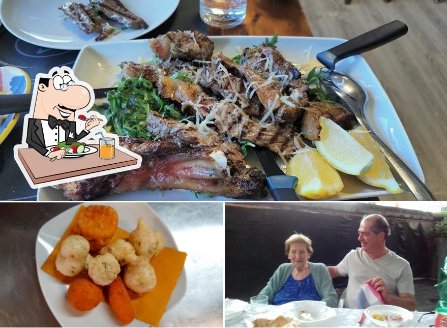 Dai un’occhiata alla foto che raffigura la cibo e interni di Ristorante Pizzeria O'Sarracino - Bar Tabacchi