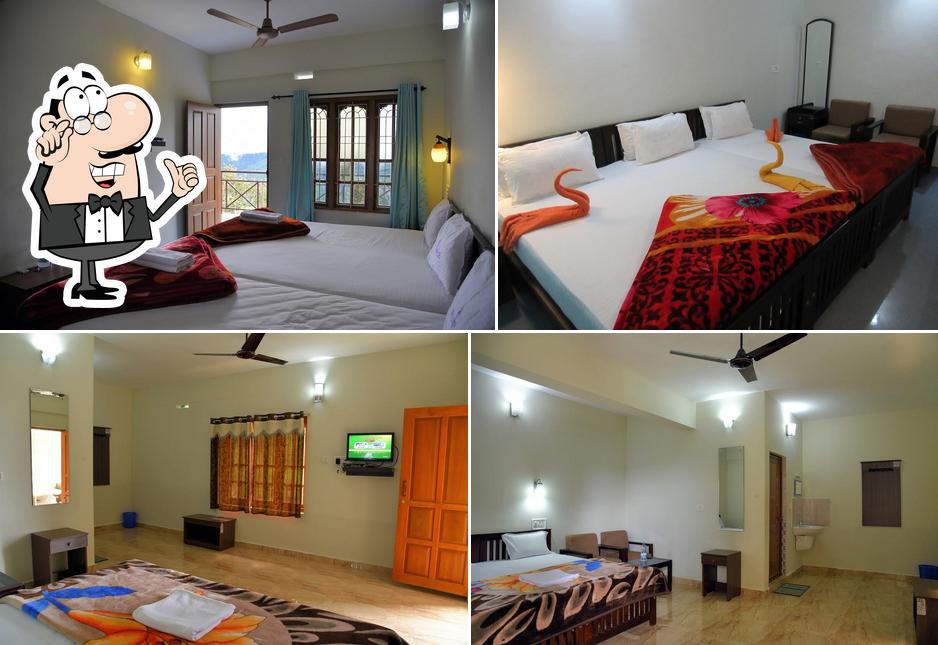 The interior of The Purple Munnar