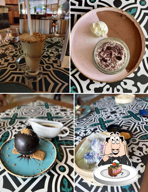 Chocolate cake at Thyme & Whisk