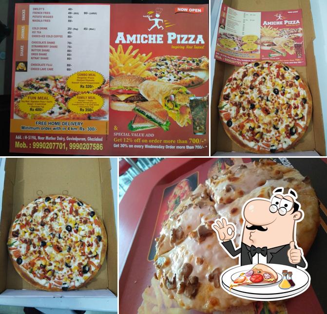 Order pizza at AMICHE PIZZA