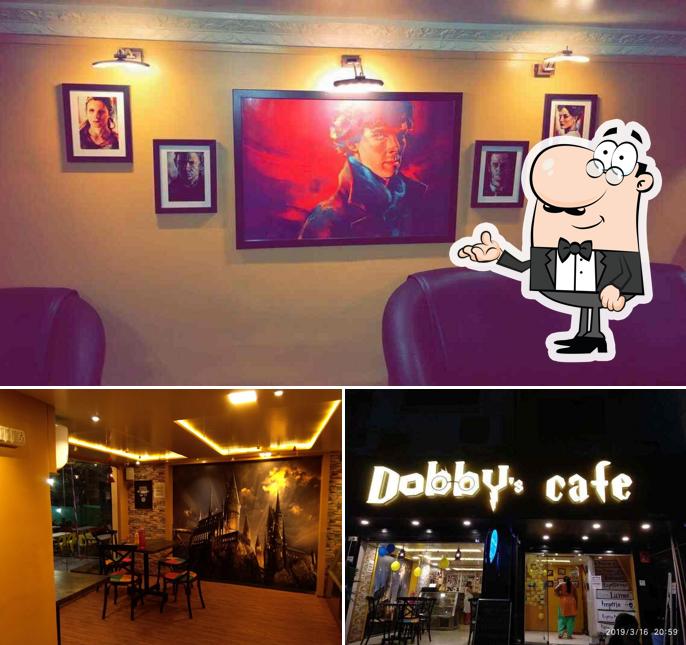 The restaurant's interior and dining table