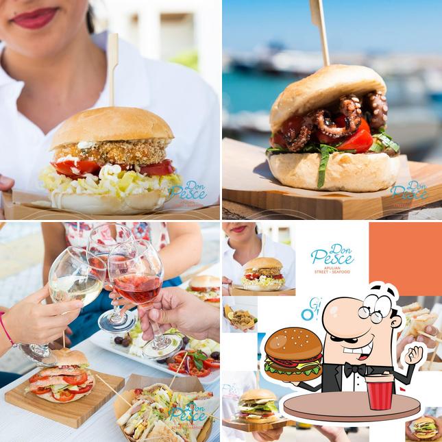 Gli hamburger di Don Pesce potranno soddisfare molti gusti diversi