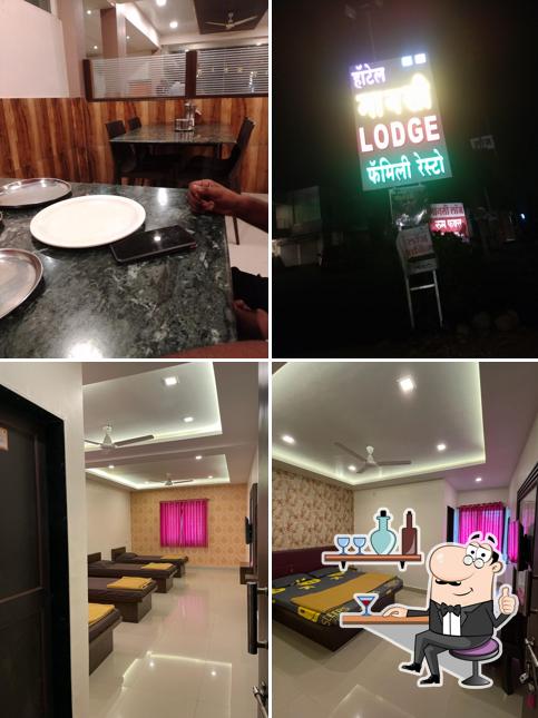 Take a seat at one of the tables at Hotel Mansi & Lodge