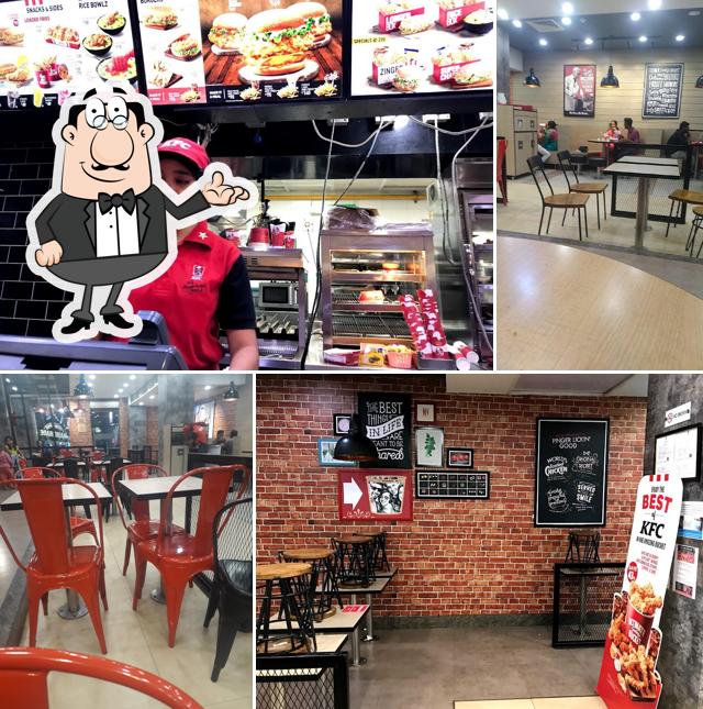 The interior of KFC