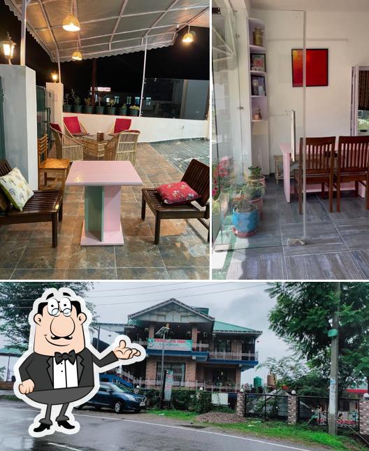 The image of Raabta Cafe, Dharamshala’s interior and exterior