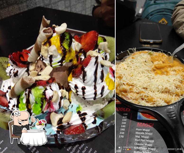 B creamy serves a range of sweet dishes