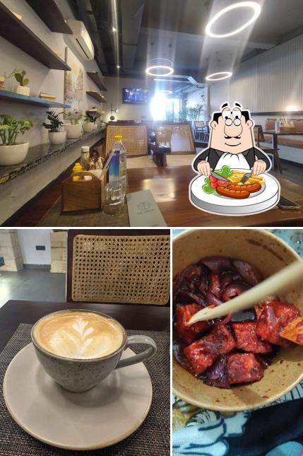 Take a look at the image depicting food and interior at Cafe The Origin