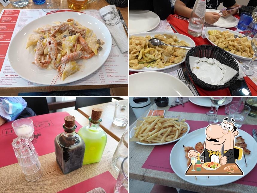 Cibo al Ristorante Cavalieri Spiaggia